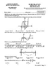 Đề giữa kỳ 1 Toán 12 năm 2024 – 2025 trường THPT Bình Giang – Hải Dương