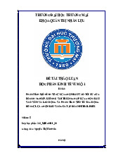 Phân tích đầu vào tối ưu tại Petrolimex | Bài thảo luận kinh tế vi mô