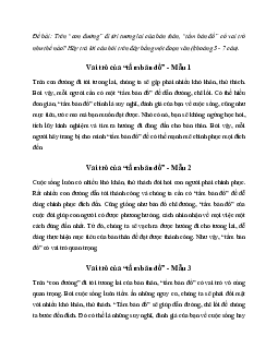Văn mẫu lớp 7: Vai trò của "tấm bản đồ" trên “con đường” đi tới tương lai của bản thân | Kết nối tri thức