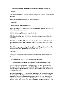 Văn mẫu lớp 10: Tả quang cảnh nhà Đăm Săn sau khi chiến thắng Mtao Mxây | Cánh diều