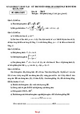 Đề Thi Tuyển Sinh lớp 10 Môn Toán PTDTNT Tỉnh Quảng Nam 2025-2026 Có Đáp Án