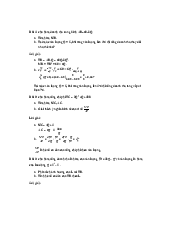 Bài tập chương 3 toán kinh tế 1 | Học viện Ngân Hàng