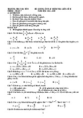 Đề cương giữa học kì 2 Toán 7 năm 2024 – 2025 trường THCS Đa Tốn – Hà Nội