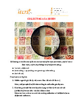 Collecting as a Hobby: Insights and Psychological Perspectives