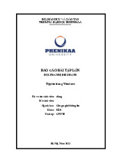 Tệp tin trong Windows | Bài tập lớn kết thúc học phần Hệ điều hành | Trường Đại học Phenikaa