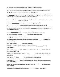 Chuyên đề WORD FORM bồi dưỡng đội tuyển HSG Vòng 2 dự thi Quốc gia