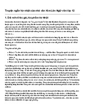 Truyện ngắn Vợ nhặt của nhà văn Kim Lân Ngữ văn lớp 12