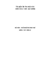 Đề cương môn Tâm lý học đại cương - Trường Đại học lao động -  xã hộ