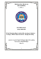 Phân tích những ưu nhược điểm của công ty cổ phần so với công ty TNHH 2 thành viên trở lên + Bài tập tình huống | Bài thảo luận luật kinh tế