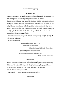 Soạn bài Tràng giang Kết nối tri thức