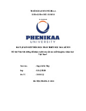 Phân tích những điều kiện ra đời của nền sản xuất hàng hóa và liện hệ ở Việt Nam? | Bài tập lớn kết thúc học phần Triết học Mác - Lênin | Trường Đại học Phenikaa