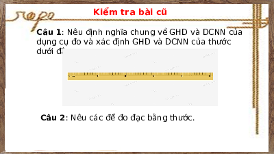Giáo án điện tử Khoa học tự nhiên 6 bài 5 Chân trời sáng tạo : Đo khối lượng