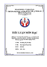 Vận dụng những qui luật tâm lý để xây dựng kế hoạch quảng cáo nhằm tiêu thụ sản phẩm sữa Milo và xây dựng thương hiệu cho doanh nghiệp Nestle | Tiểu luận Môn Quản trị thương hiệu 1 - Đại học Sư phạm Kỹ thuật Thành phố Hồ Chí Minh