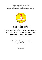 Báo cáo nhóm - Phân tích chiến lược cạnh tranh của Biti's môn Hệ thống thông tin quản lý | Học viện Ngân hàng