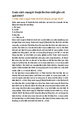 Cuộc cách mạng kĩ thuật lần thứ nhất gắn với quá trình?