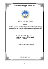 Vận dụng lý luận về mâu thuẫn để phân tích mâu thuẫn giữa xây dựng nền kinh tế độc lập, tự chủ với hội nhập kinh tế quốc tế của Việt Nam | Bài tập lớn môn triết học mác - lênin