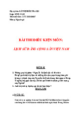 Tổng hợp đề thi môn lịch sử Đảng | Học viện tài chính