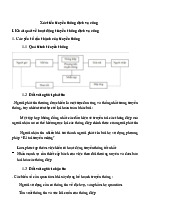 Chương 1: Truyền Thông Dịch Vụ Công và Chiến Lược môn Marketing căn bản | Trường đại học Mở Hà Nội