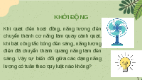 Giáo án điện tử Khoa học tự nhiên 6 bài 42 Chân trời sáng tạo : Bảo toàn năng lượng và sử dụng năng lượng