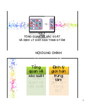 Bài 4: Tổng Quan Về Xác Suất & Định Lý Giới Hạn Trung Tâm môn Thống kê trong kinh tế và kinh doanh | Trường Đại học Kinh tế Quốc dân