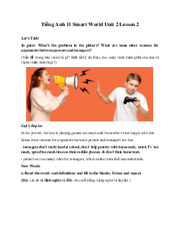 Giải Tiếng Anh 11 Unit 2 Lesson 2 | Smart World
