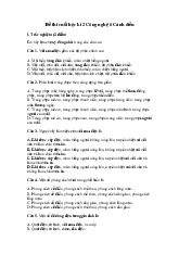 Đề thi học kỳ 2 môn Công nghệ lớp 6 năm học 2024 - 2025 - Đề số 2 | Bộ sách Cánh diều