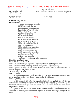 Đề thi thử TN 2022 Ngữ Văn chuyên Lam Sơn (có đáp án) - Lần 2
