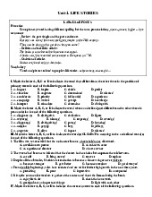 Unit 1 Life Stories - Tiếng Anh 12