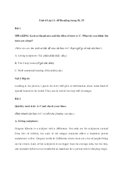 Giải Tiếng Anh 11 Unit 4: 4F Reading | Friends Global