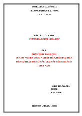 Phân tích tác động của CNH, HĐH tại Việt Nam | Tiểu luận chủ nghĩa xã hội khoa học