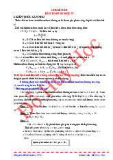 Chuyên đề 8: Bảo toàn liên kết Pi - Hóa học 12