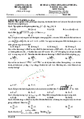 Đề học sinh giỏi Toán 11 năm 2024 – 2025 trường THPT Bố Hạ – Bắc Giang