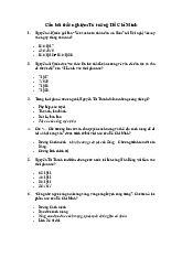 Câu hỏi trắc nghiệm Tư tưởng Hồ Chí Minh | Đại học Thương Mại