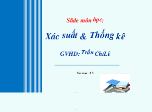 Slide bài giảng xác suất thống kê | Đại học Kinh tế kỹ thuật công nghiệp