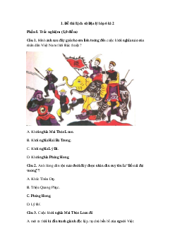 Đề thi học kì 2 lớp 6 môn Lịch sử và Địa lý Cánh Diều năm 2024 - Đề 2