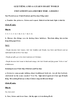 Tiếng Anh lớp 6 Unit 4 lesson 3 - Smart World