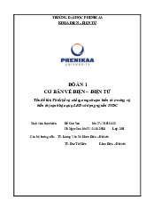 Thiết kế và chế tạo mạch cảm biến từ trường và hiển thị cảnh báo qua LED sử dụng nguồn 5VDC | Báo cáo đồ án Cơ bản về điện tử - Điện tử