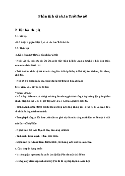 Phân tích văn bản Tuổi thơ tôi - Nguyễn Nhật Ánh | Văn mẫu lớp 6