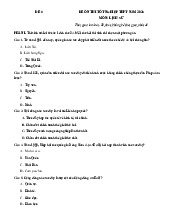 Đề thi thử tốt nghiệp THPT 2025 môn Lịch sử bám sát đề minh họa - Đề 8