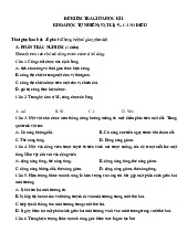 Đề thi giữa học kỳ 1 môn Khoa học tự nhiên lớp 9 năm học 2024 - 2025 | Bộ sách Cánh diều
