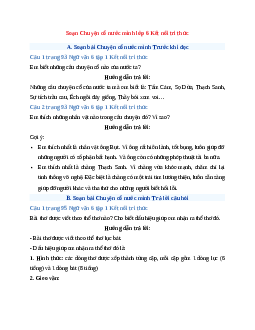 Soạn bài Chuyện cổ nước mình | Ngữ Văn 6 Kết nối tri thức