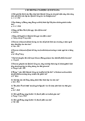 Câu hỏi trắc nghiệm ôn tập Lịch sử đảng | Đại học Bách Khoa Hà Nội