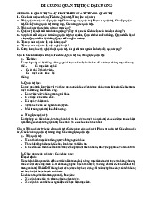 Đề cương Môn Quản trị học đại cương | Đại học Bách Khoa Hà Nội