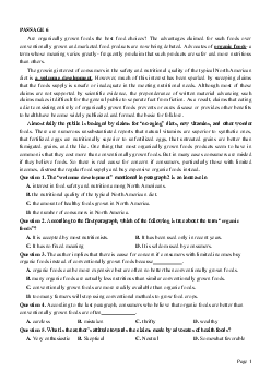 PASSAGE 6_Theme 6. Health and Lifestyles (Sức khỏe và lối sống)