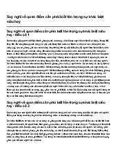 Suy nghĩ về quan điểm cần phải biết tôn trọng sự khác biệt siêu hay | Ngữ văn 10