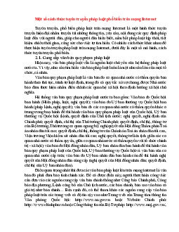 Một số cách thức tuyên truyền pháp luật phổ biến trên mạng Internet học phần Xã hội học pháp luật