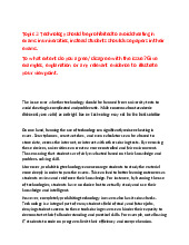 TOPIC: Technology should be Prohibited to avoid Cheating in Exams in Universities | Đại học Tây Đô