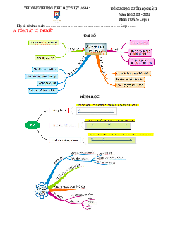 Đề cương cuối học kỳ 2 Toán 6 năm 2023 – 2024 trường Việt Anh 2 – Bình Dương