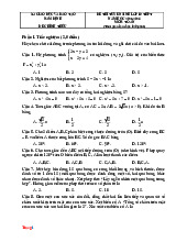 Đề Tuyển Sinh 10 Môn Toán Sở GD Nam Định 2025-2026 Có Đáp Án