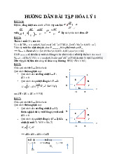 Đề cương môn hóa lý 1- Trường Đại học bách khoa - Đại học đà nẵng.